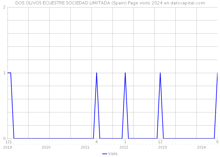 DOS OLIVOS ECUESTRE SOCIEDAD LIMITADA (Spain) Page visits 2024 