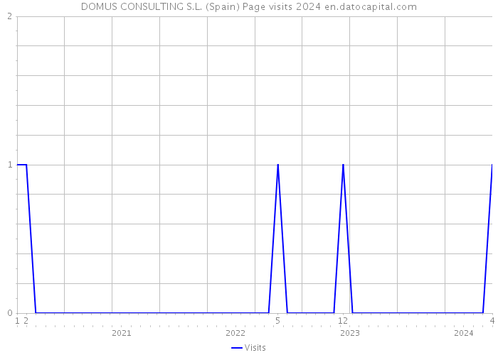 DOMUS CONSULTING S.L. (Spain) Page visits 2024 