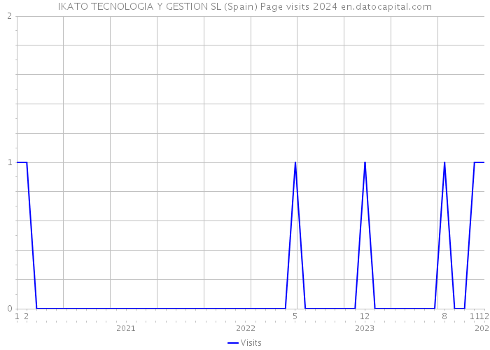 IKATO TECNOLOGIA Y GESTION SL (Spain) Page visits 2024 