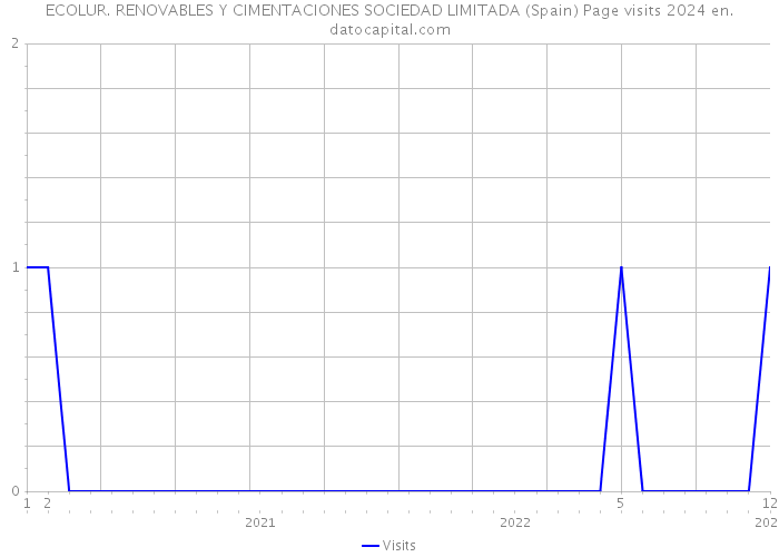 ECOLUR. RENOVABLES Y CIMENTACIONES SOCIEDAD LIMITADA (Spain) Page visits 2024 