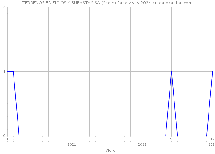 TERRENOS EDIFICIOS Y SUBASTAS SA (Spain) Page visits 2024 