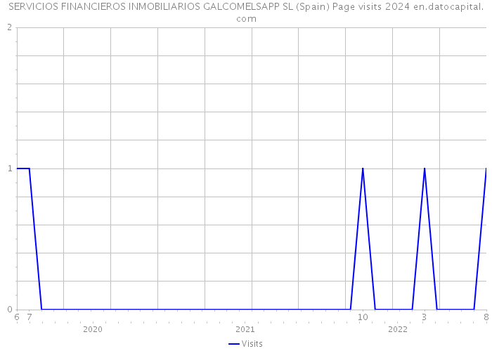 SERVICIOS FINANCIEROS INMOBILIARIOS GALCOMELSAPP SL (Spain) Page visits 2024 