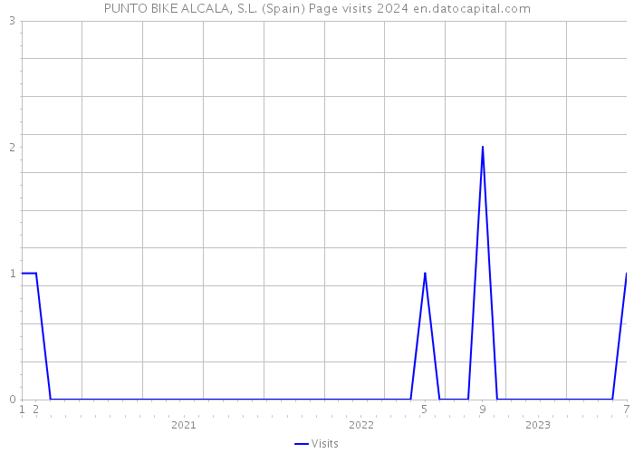 PUNTO BIKE ALCALA, S.L. (Spain) Page visits 2024 