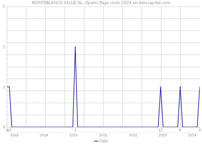 MONTEBLANCO SALUD SL. (Spain) Page visits 2024 