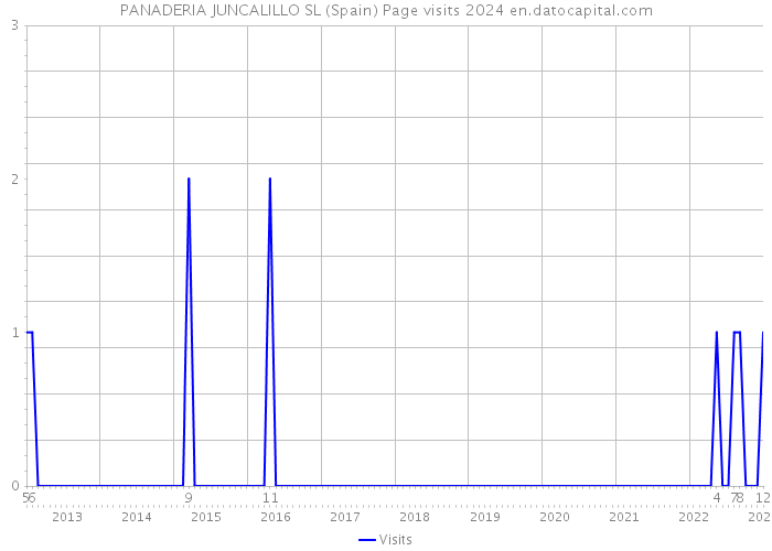 PANADERIA JUNCALILLO SL (Spain) Page visits 2024 