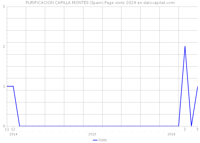 PURIFICACION CAPILLA MONTES (Spain) Page visits 2024 