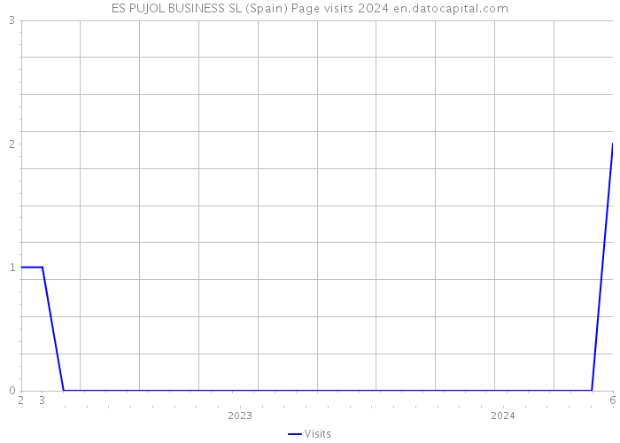 ES PUJOL BUSINESS SL (Spain) Page visits 2024 