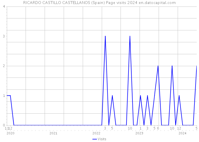 RICARDO CASTILLO CASTELLANOS (Spain) Page visits 2024 