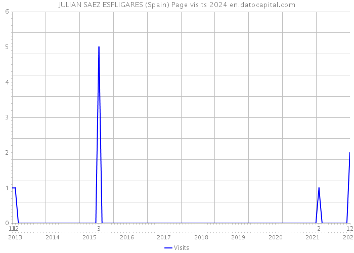 JULIAN SAEZ ESPLIGARES (Spain) Page visits 2024 