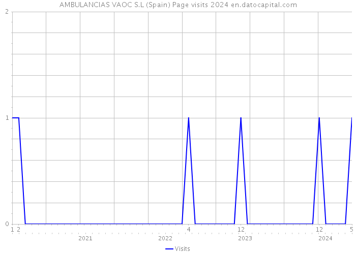 AMBULANCIAS VAOC S.L (Spain) Page visits 2024 