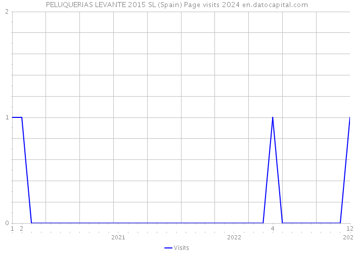 PELUQUERIAS LEVANTE 2015 SL (Spain) Page visits 2024 