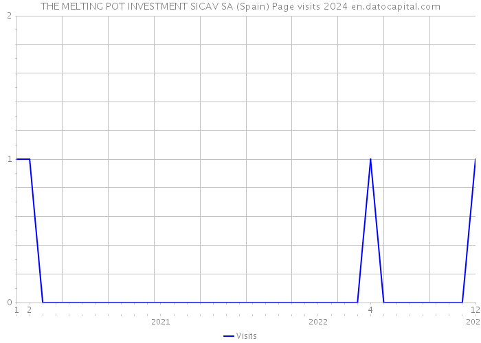 THE MELTING POT INVESTMENT SICAV SA (Spain) Page visits 2024 