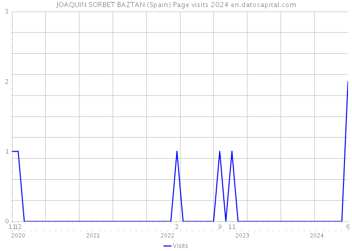 JOAQUIN SORBET BAZTAN (Spain) Page visits 2024 