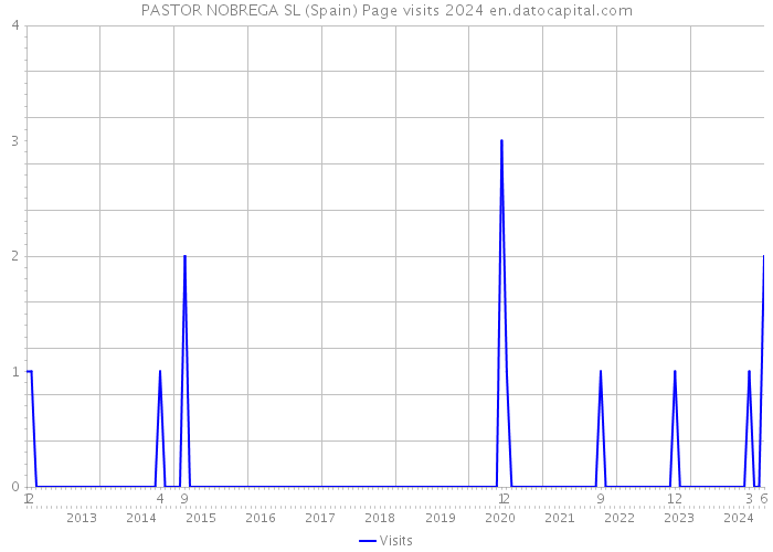 PASTOR NOBREGA SL (Spain) Page visits 2024 