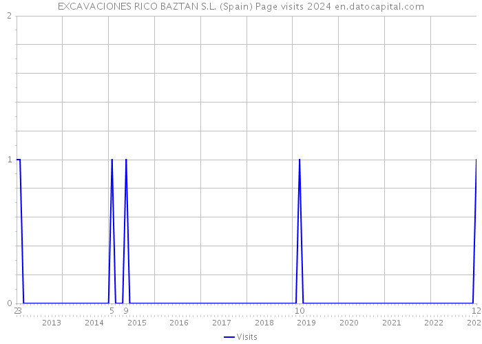 EXCAVACIONES RICO BAZTAN S.L. (Spain) Page visits 2024 