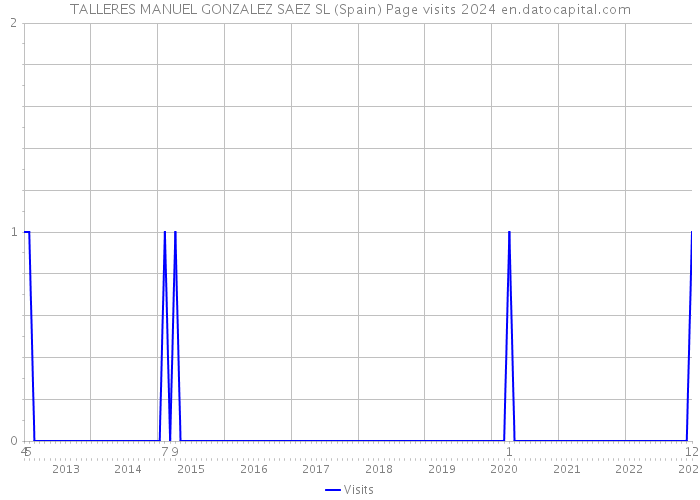 TALLERES MANUEL GONZALEZ SAEZ SL (Spain) Page visits 2024 