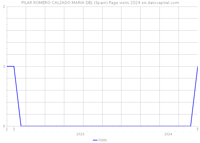 PILAR ROMERO CALZADO MARIA DEL (Spain) Page visits 2024 