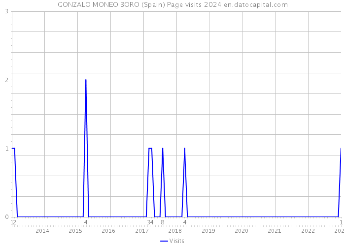 GONZALO MONEO BORO (Spain) Page visits 2024 