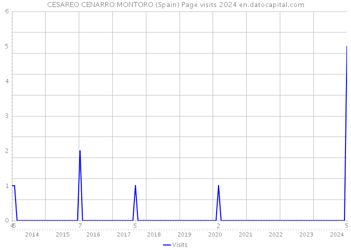 CESAREO CENARRO MONTORO (Spain) Page visits 2024 