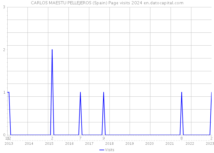 CARLOS MAESTU PELLEJEROS (Spain) Page visits 2024 