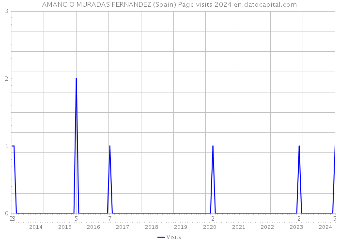 AMANCIO MURADAS FERNANDEZ (Spain) Page visits 2024 