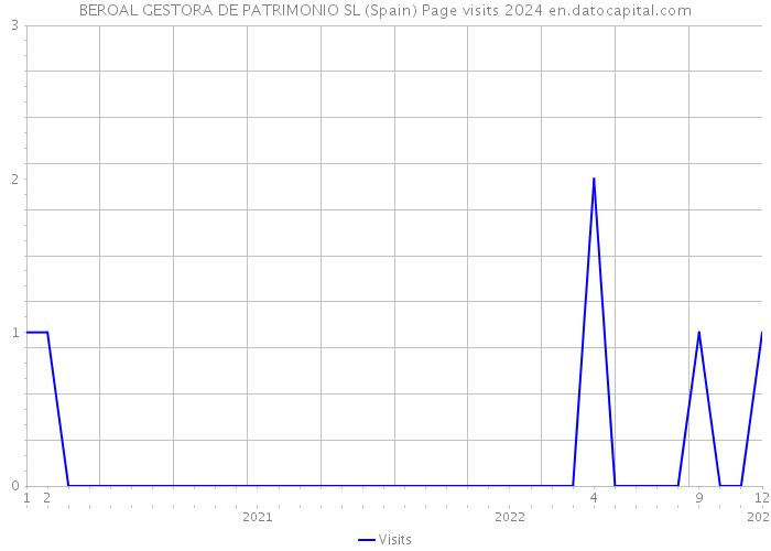 BEROAL GESTORA DE PATRIMONIO SL (Spain) Page visits 2024 