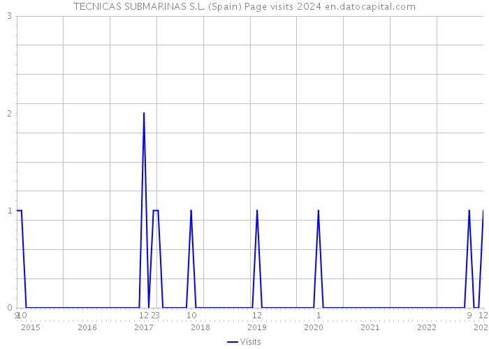 TECNICAS SUBMARINAS S.L. (Spain) Page visits 2024 