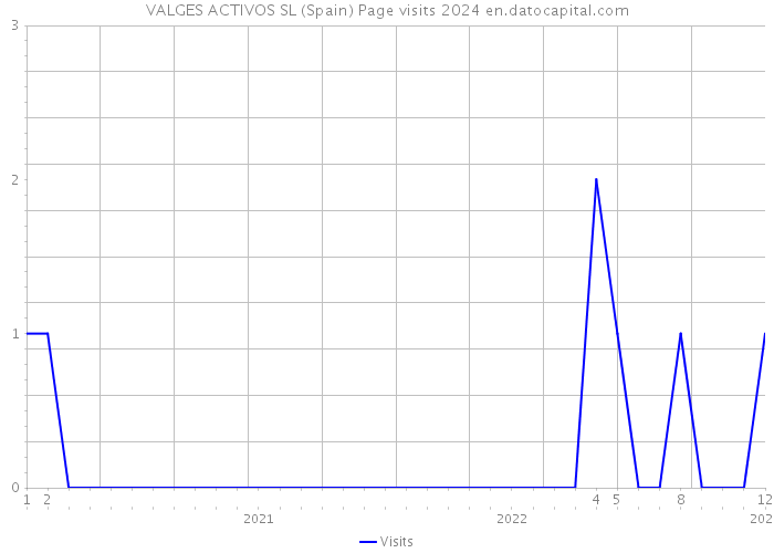 VALGES ACTIVOS SL (Spain) Page visits 2024 