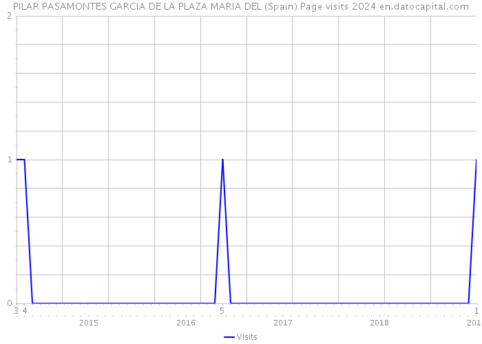 PILAR PASAMONTES GARCIA DE LA PLAZA MARIA DEL (Spain) Page visits 2024 