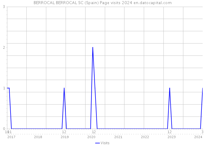 BERROCAL BERROCAL SC (Spain) Page visits 2024 