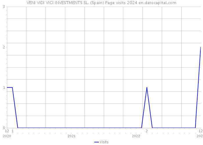 VENI VIDI VICI INVESTMENTS SL. (Spain) Page visits 2024 