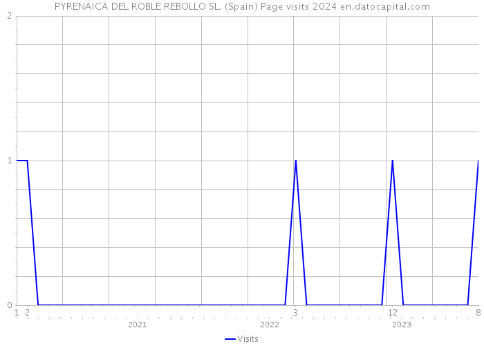 PYRENAICA DEL ROBLE REBOLLO SL. (Spain) Page visits 2024 