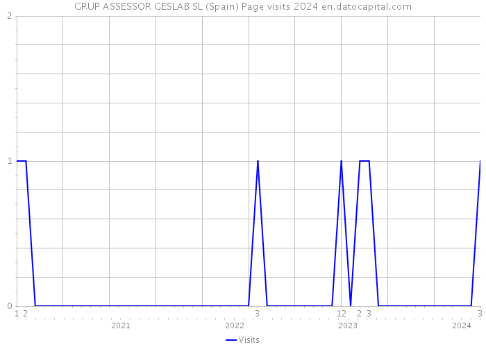 GRUP ASSESSOR GESLAB SL (Spain) Page visits 2024 