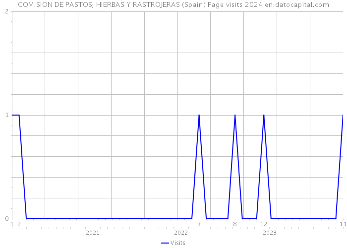 COMISION DE PASTOS, HIERBAS Y RASTROJERAS (Spain) Page visits 2024 