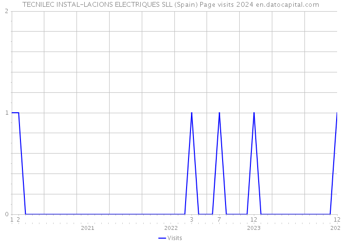 TECNILEC INSTAL-LACIONS ELECTRIQUES SLL (Spain) Page visits 2024 