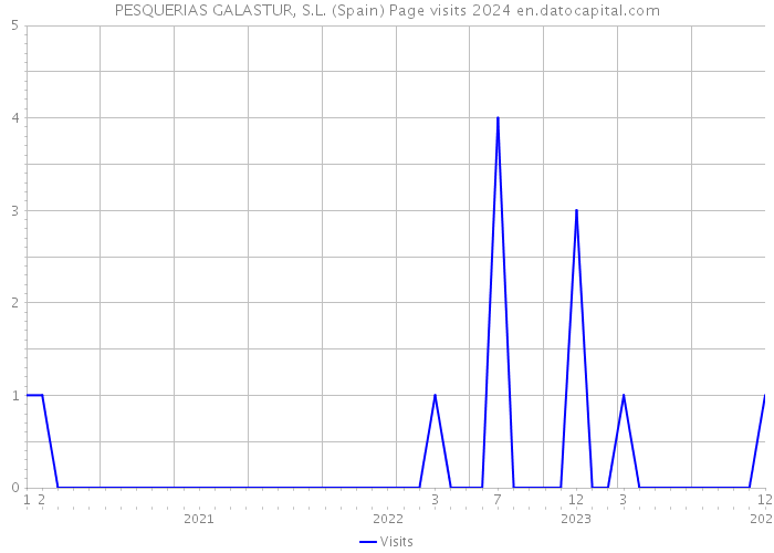 PESQUERIAS GALASTUR, S.L. (Spain) Page visits 2024 