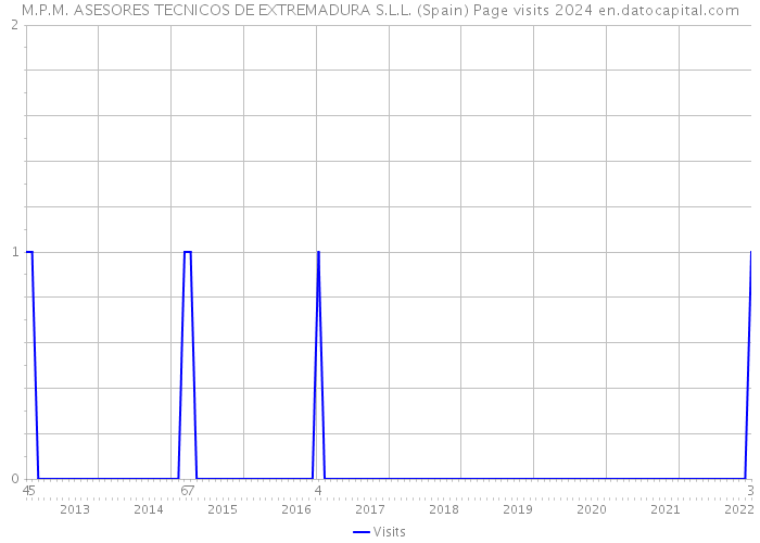 M.P.M. ASESORES TECNICOS DE EXTREMADURA S.L.L. (Spain) Page visits 2024 