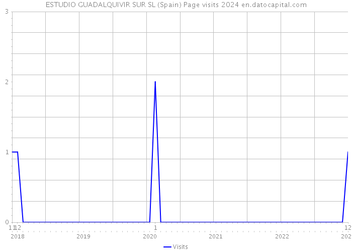 ESTUDIO GUADALQUIVIR SUR SL (Spain) Page visits 2024 