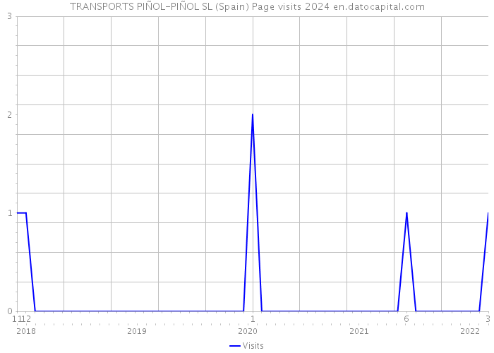 TRANSPORTS PIÑOL-PIÑOL SL (Spain) Page visits 2024 