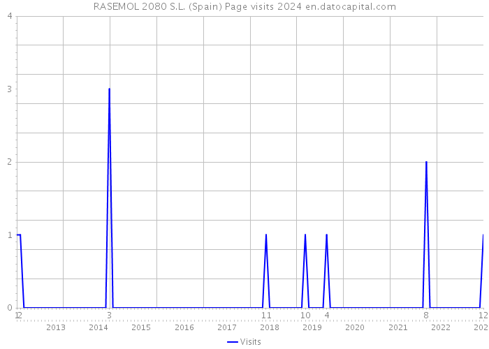 RASEMOL 2080 S.L. (Spain) Page visits 2024 