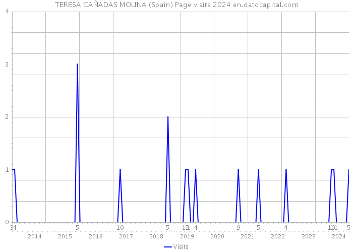 TERESA CAÑADAS MOLINA (Spain) Page visits 2024 