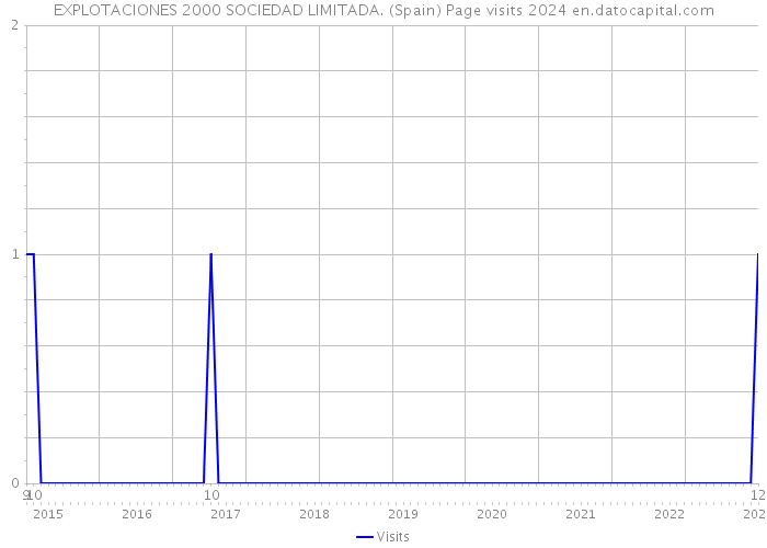 EXPLOTACIONES 2000 SOCIEDAD LIMITADA. (Spain) Page visits 2024 