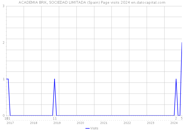 ACADEMIA BRIK, SOCIEDAD LIMITADA (Spain) Page visits 2024 