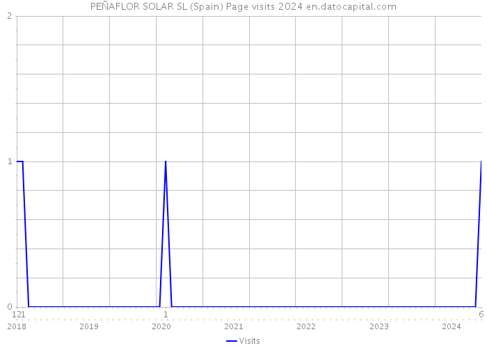 PEÑAFLOR SOLAR SL (Spain) Page visits 2024 