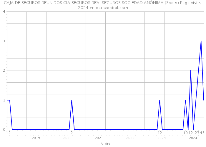 CAJA DE SEGUROS REUNIDOS CIA SEGUROS REA-SEGUROS SOCIEDAD ANÓNIMA (Spain) Page visits 2024 