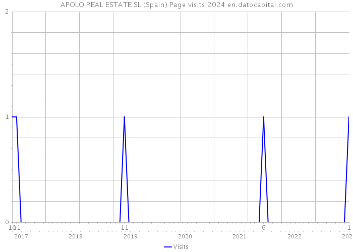 APOLO REAL ESTATE SL (Spain) Page visits 2024 