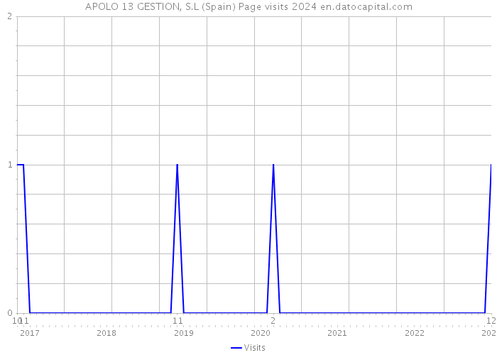 APOLO 13 GESTION, S.L (Spain) Page visits 2024 