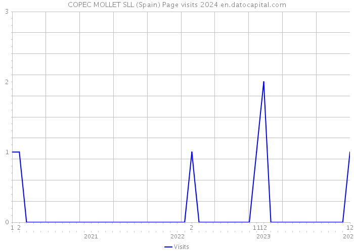 COPEC MOLLET SLL (Spain) Page visits 2024 