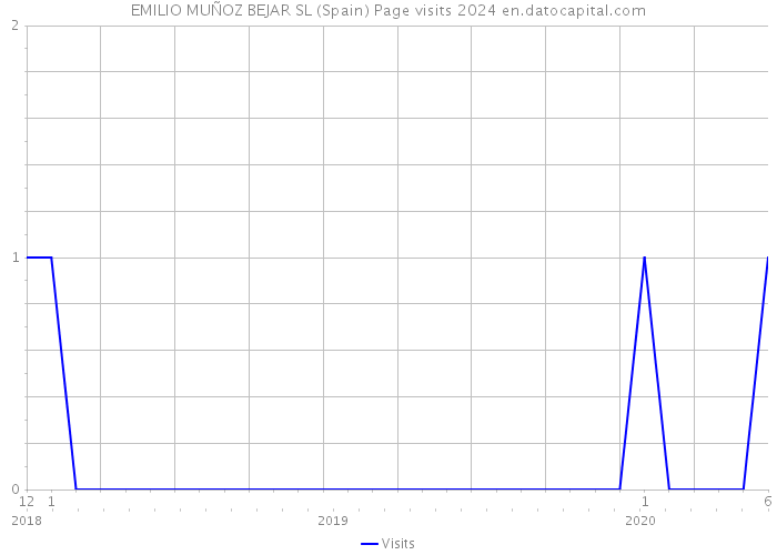 EMILIO MUÑOZ BEJAR SL (Spain) Page visits 2024 