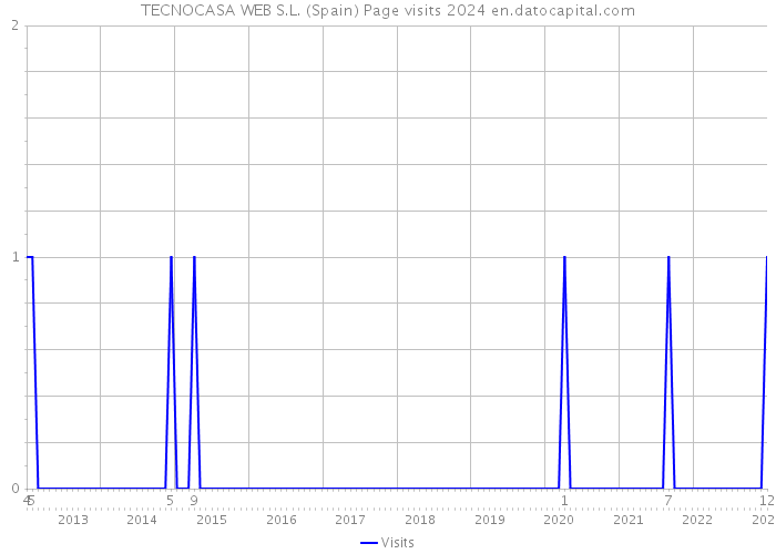 TECNOCASA WEB S.L. (Spain) Page visits 2024 